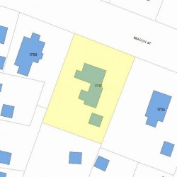 1746 Beacon St, Newton, MA 02468 plot plan