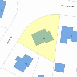 62 Gate Park, Newton, MA 02465 plot plan