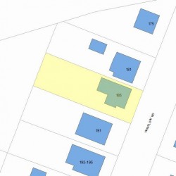185 Winslow Rd, Newton, MA 02468 plot plan