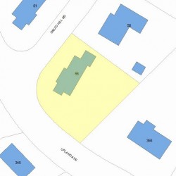 66 Druid Hill Rd, Newton, MA 02461 plot plan