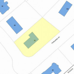 88 Peregrine Rd, Newton, MA 02459 plot plan