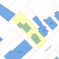 421 Watertown St, Newton, MA 02458 plot plan