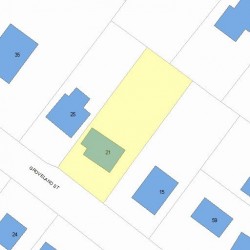 21 Groveland St, Newton, MA 02466 plot plan