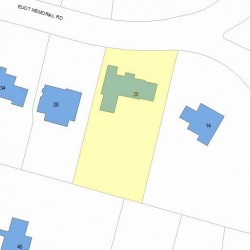 20 Eliot Memorial Rd, Newton, MA 02458 plot plan