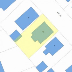 12 Taft Ave, Newton, MA 02465 plot plan