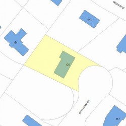 120 Esty Farm Rd, Newton, MA 02459 plot plan