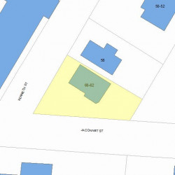 62 Kenneth St, Newton, MA 02461 plot plan