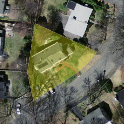 55 Colgate Rd, Newton, MA 02462 aerial view