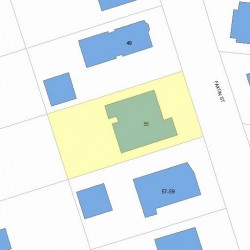 55 Faxon St, Newton, MA 02458 plot plan