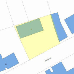 25 Border St, Newton, MA 02465 plot plan