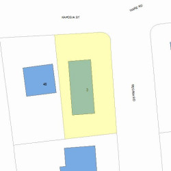 3 Regina Rd, Newton, MA 02466 plot plan