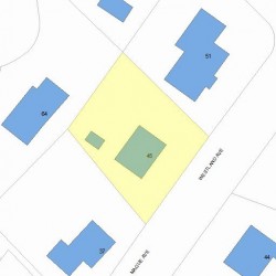 45 Westland Ave, Newton, MA 02465 plot plan