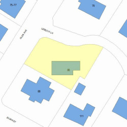 80 Glen Ave, Newton, MA 02459 plot plan