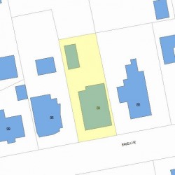 89 Erie Ave, Newton, MA 02461 plot plan