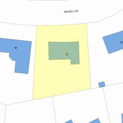 38 Wendell Rd, Newton, MA 02459 plot plan