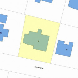 12 Philmore Rd, Newton, MA 02458 plot plan