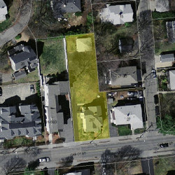 297 Cabot St, Newton, MA 02460 aerial view