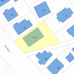 122 Waltham St, Newton, MA 02465 plot plan