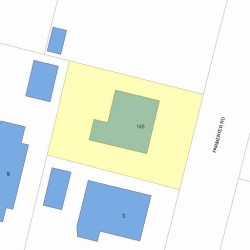 149 Parmenter Rd, Newton, MA 02465 plot plan