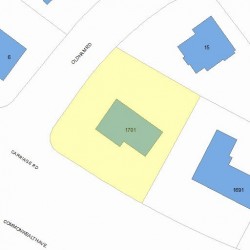 1701 Commonwealth Ave, Newton, MA 02465 plot plan