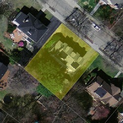 12 Locksley Rd, Newton, MA 02459 aerial view