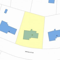 41 Marcellus Dr, Newton, MA 02459 plot plan