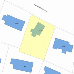 1238 Commonwealth Ave, Newton, MA 02465 plot plan