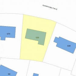 1256 Commonwealth Ave, Newton, MA 02465 plot plan