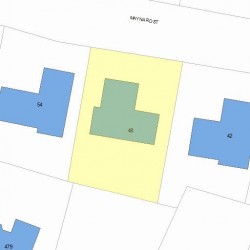 48 Maynard St, Newton, MA 02465 plot plan