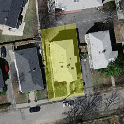 29 Frederick St, Newton, MA 02460 aerial view