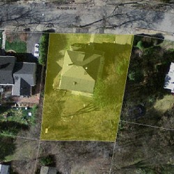 24 Parker Ave, Newton, MA 02459 aerial view