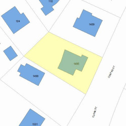 1495 Centre St, Newton, MA 02461 plot plan