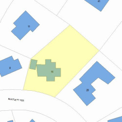 16 Bartlett Ter, Newton, MA 02459 plot plan