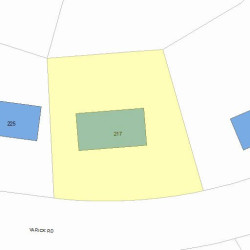 217 Varick Rd, Newton, MA 02468 plot plan