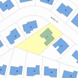 73 Nardell Rd, Newton, MA 02459 plot plan