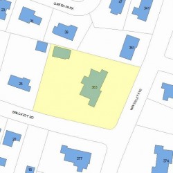 363 Waverley Ave, Newton, MA 02458 plot plan