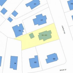 181 Langley Rd, Newton, MA 02459 plot plan