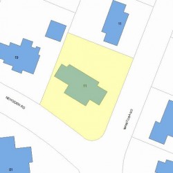 11 Nehoiden Rd, Newton, MA 02468 plot plan