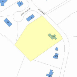 229 Dudley Rd, Newton, MA 02459 plot plan