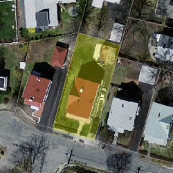 35 Sharon Ave, Newton, MA 02466 aerial view