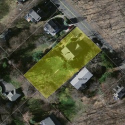 141 Cypress St, Newton, MA 02459 aerial view