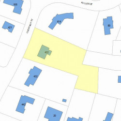 422 Chestnut St, Newton, MA 02468 plot plan