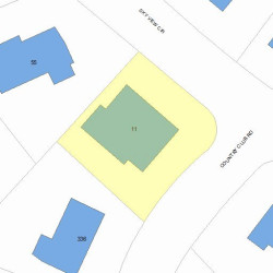 11 Sky View Cir, Newton, MA 02459 plot plan