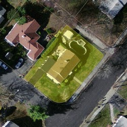 126 Spiers Rd, Newton, MA 02459 aerial view