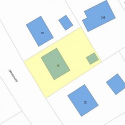 16 Dwhinda Rd, Newton, MA 02468 plot plan