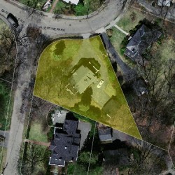 44 Barnstable Rd, Newton, MA 02465 aerial view