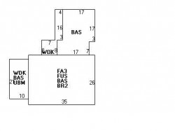 17 Llewellyn Rd, Newton, MA 02465 floor plan