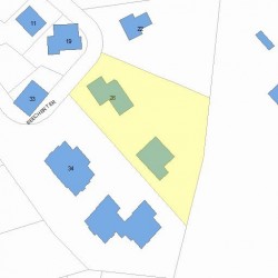 26 Beecher Ter, Newton, MA 02459 plot plan