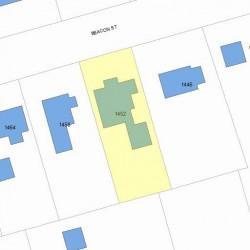 1452 Beacon St, Newton, MA 02468 plot plan