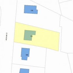 180 Dedham St, Newton, MA 02461 plot plan